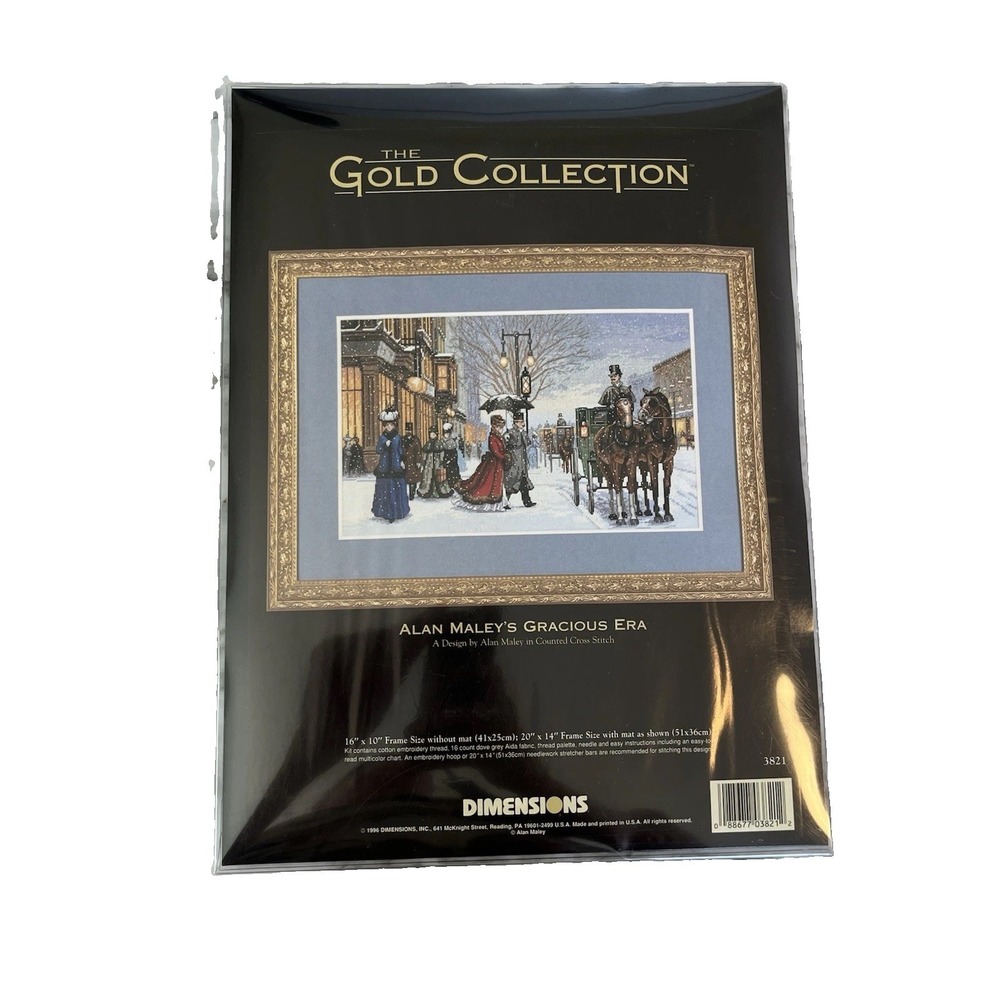 Dimensions The Gold Collection Cross Stitch Kit Alan Maley's Gracious Era 3821